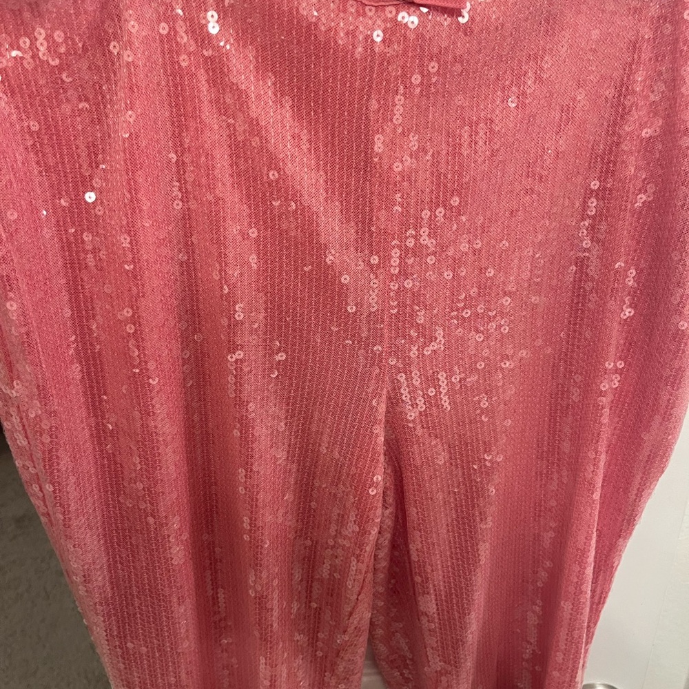 Kimchi Blue Pink Sequin Flare Pants